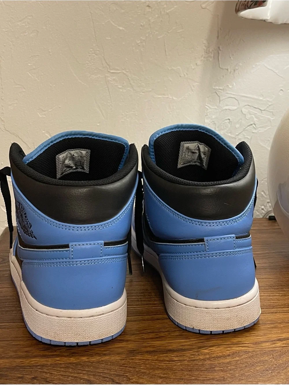 Mens Nike Air Jordan 1 Mid Blue/Black